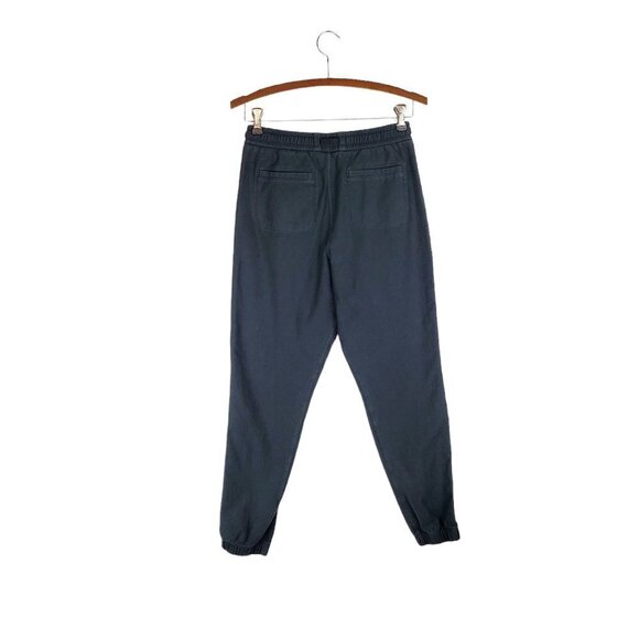 Athleta Farallon Jogger Washed Black Cotton Blend Pull On Pants Womens Size 0 - Picture 2 of 8